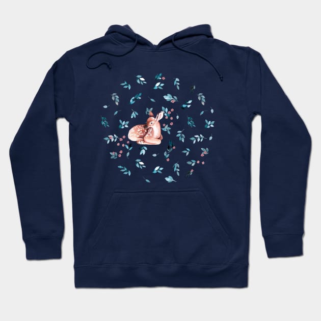 Little Cute Reindeer Hoodie by ninoladesign